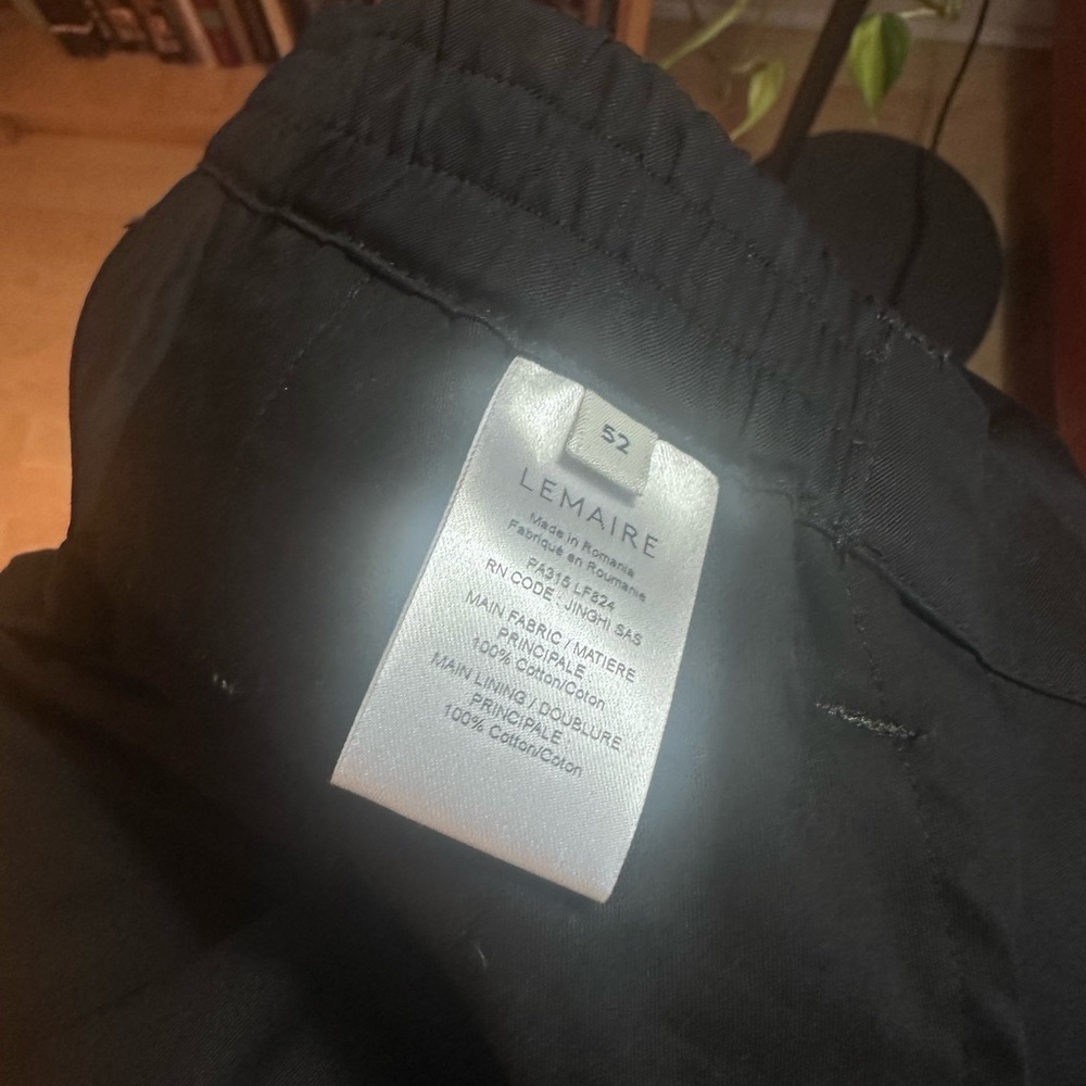 Lemaire Black Men's Dress Pants - Picture 5 of 5